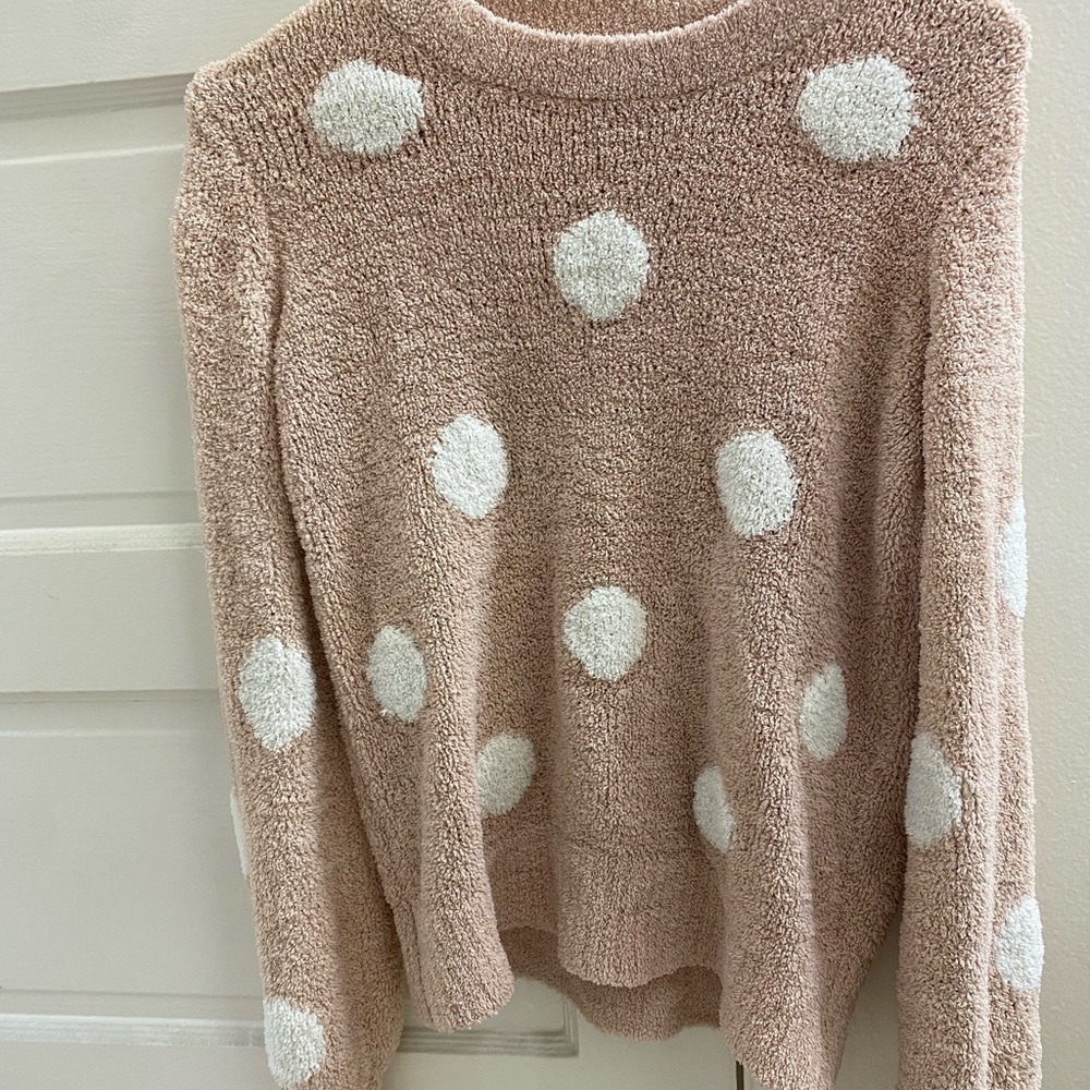 4 for $20 polka dot fuzzy sweater add to bundle